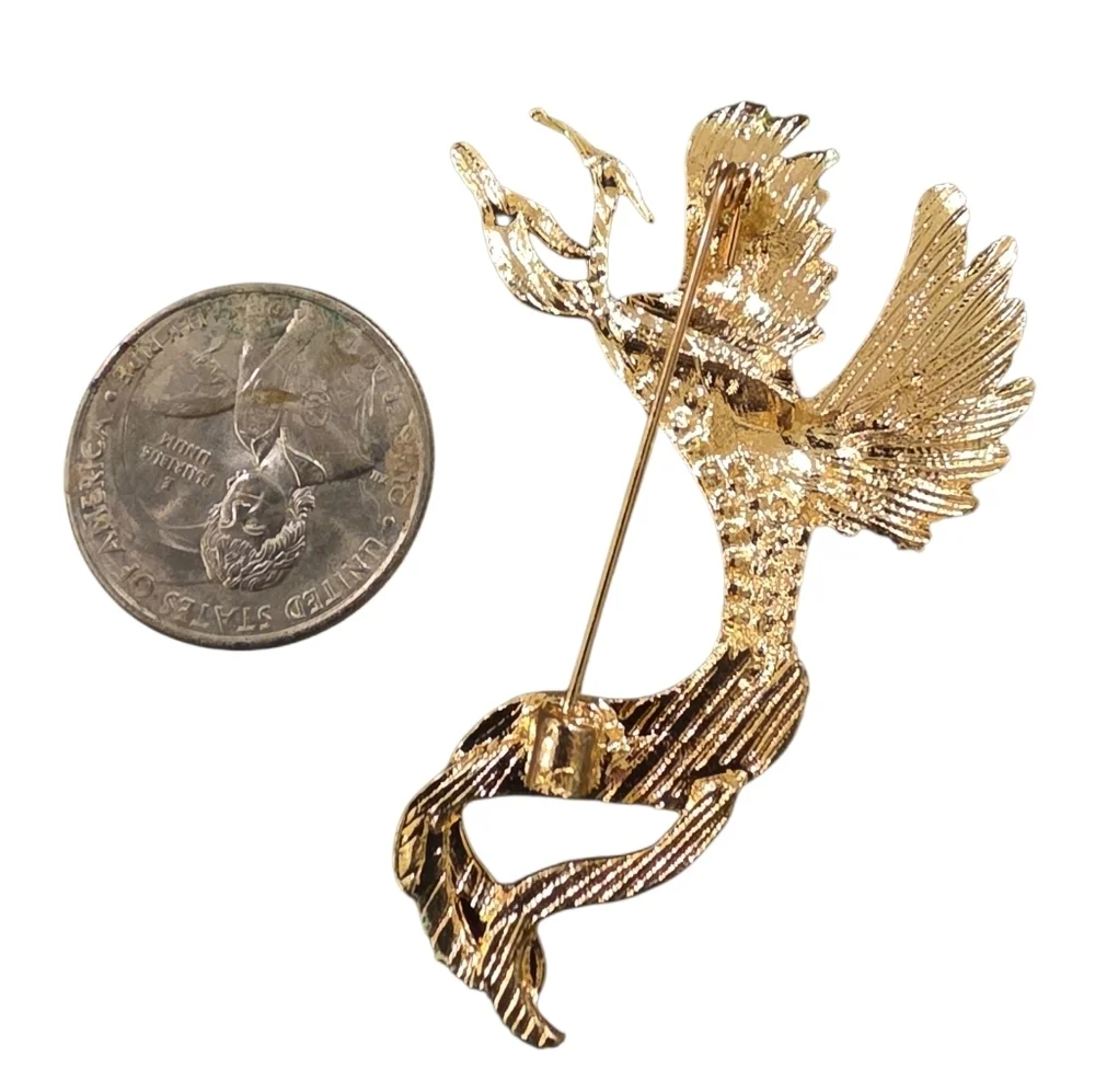 Anthropologie Rainbow Phoenix Statement Brooch | NWOT